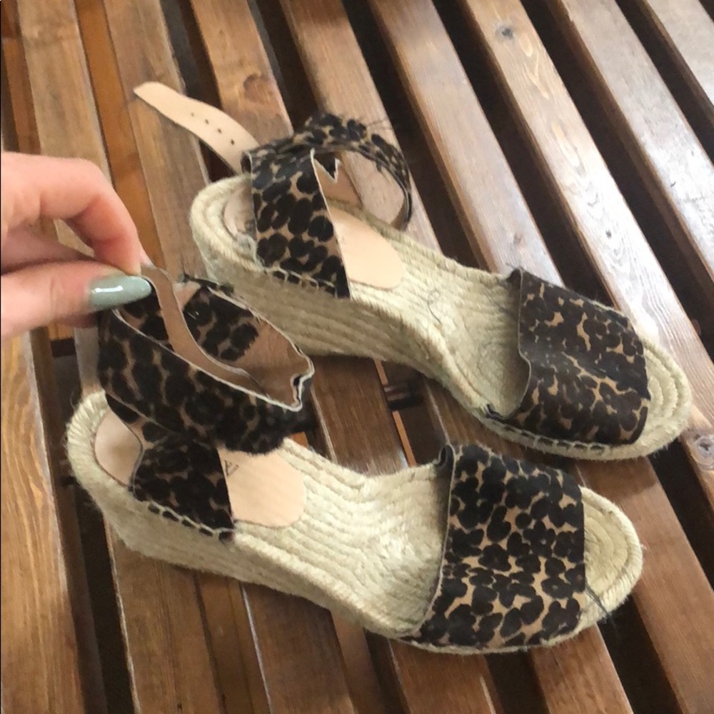 Jcrew espadrille wedges (size 10)